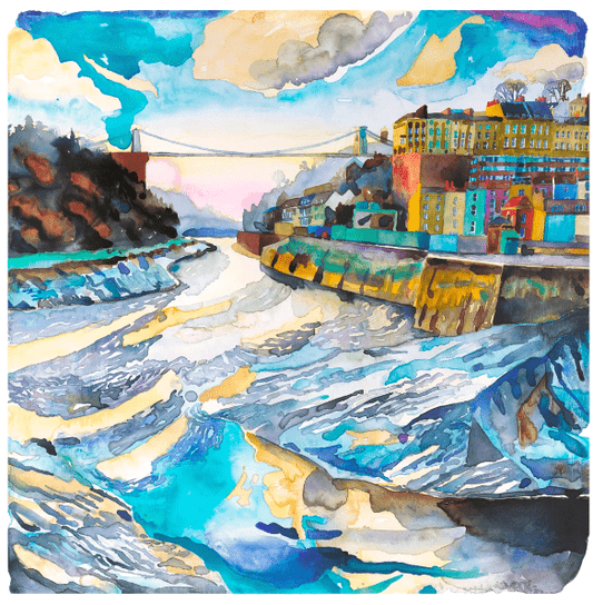 Abigail McDougall Print 50x50cm Giclee Print "Reflicted Cloud, Clifton"