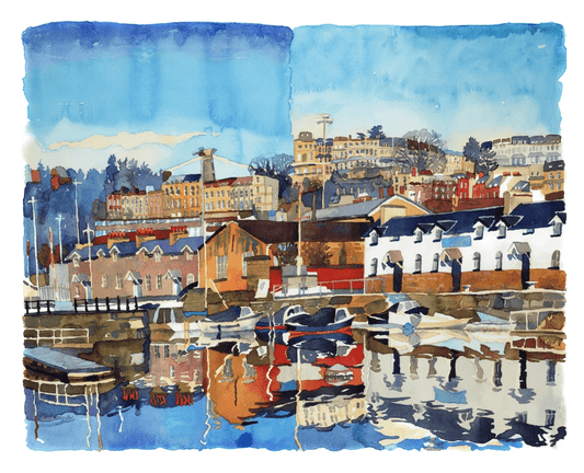 Abigail McDougall Print Giclee Print "Morning Light Bristol Harbour"