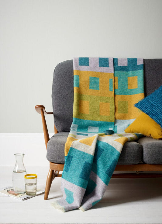 Angie Parker Textiles The Bristol Blanket  - hand woven lambswool