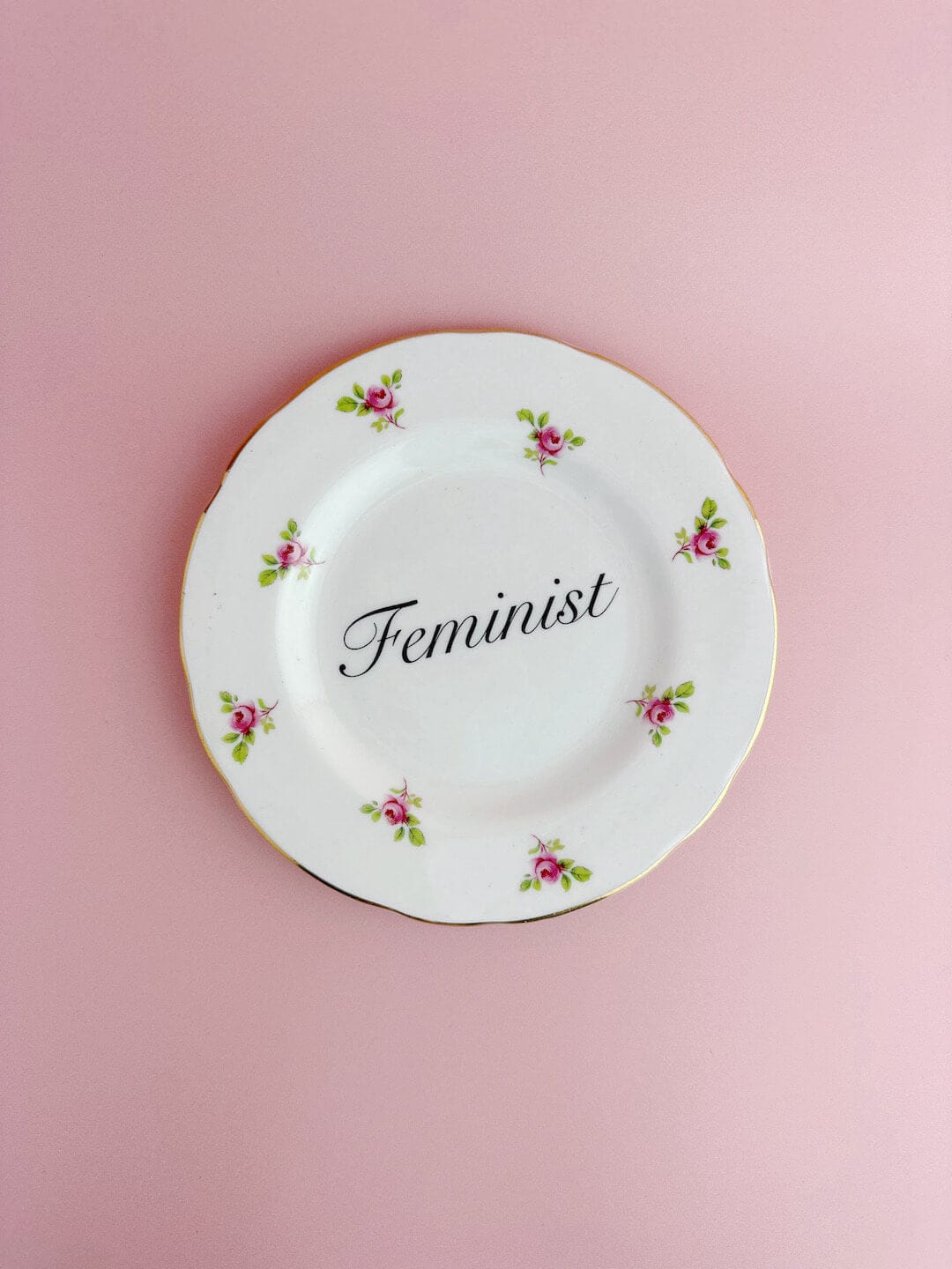 Beau & Badger Ceramics Decorative Wall Plate - Feminist (multiple designs)