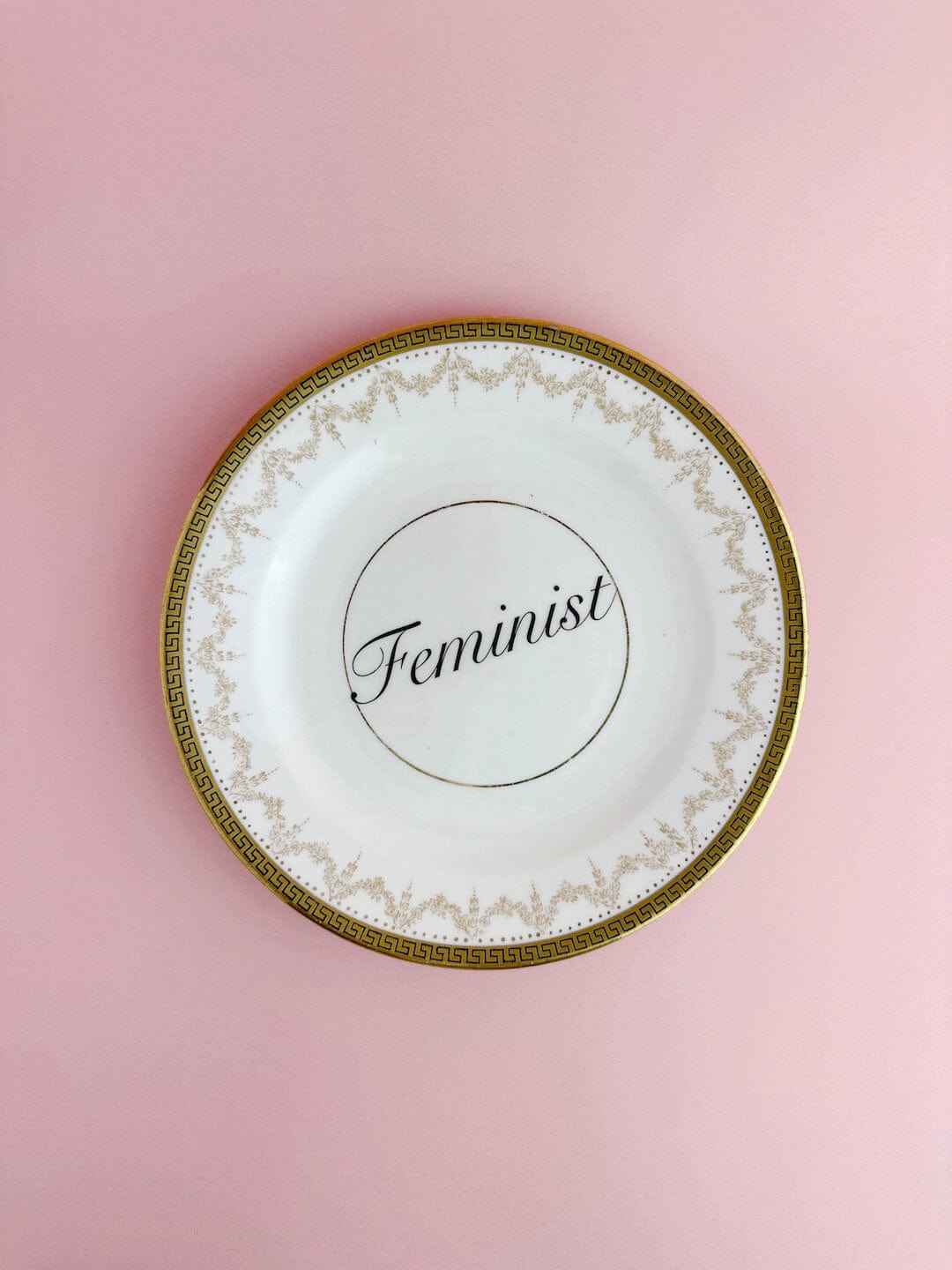 Beau & Badger Ceramics Decorative Wall Plate - Feminist (multiple designs)