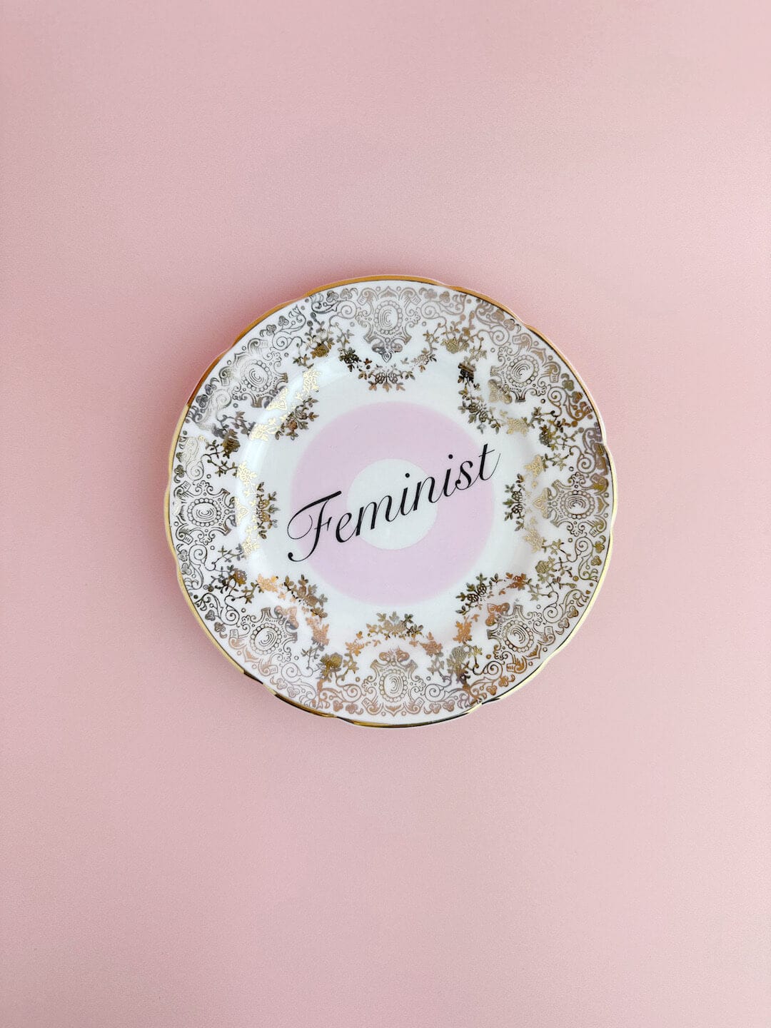 Beau & Badger Ceramics Decorative Wall Plate - Feminist (multiple designs)