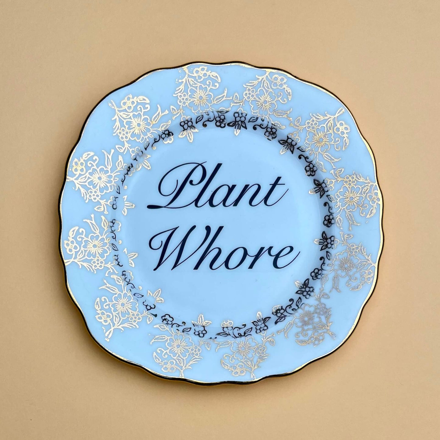 Beau & Badger Ceramics A Decorative Wall Plate - Plant Wh*re (various styles)