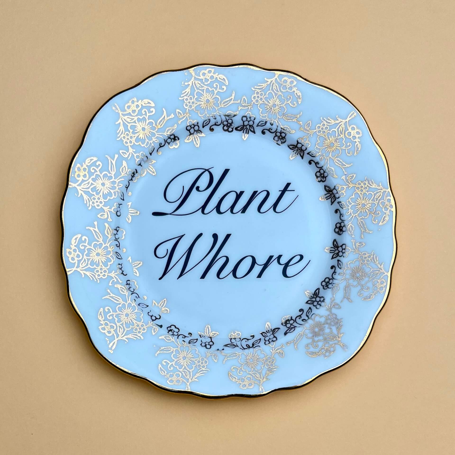 Beau & Badger Ceramics A Decorative Wall Plate - Plant Wh*re (various styles)