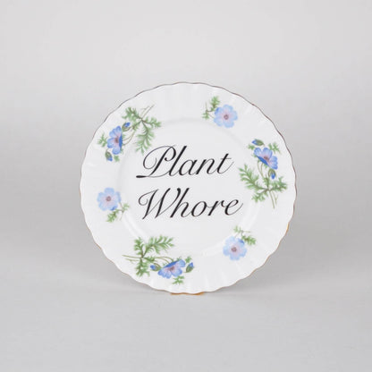 Beau & Badger Ceramics D Decorative Wall Plate - Plant Wh*re