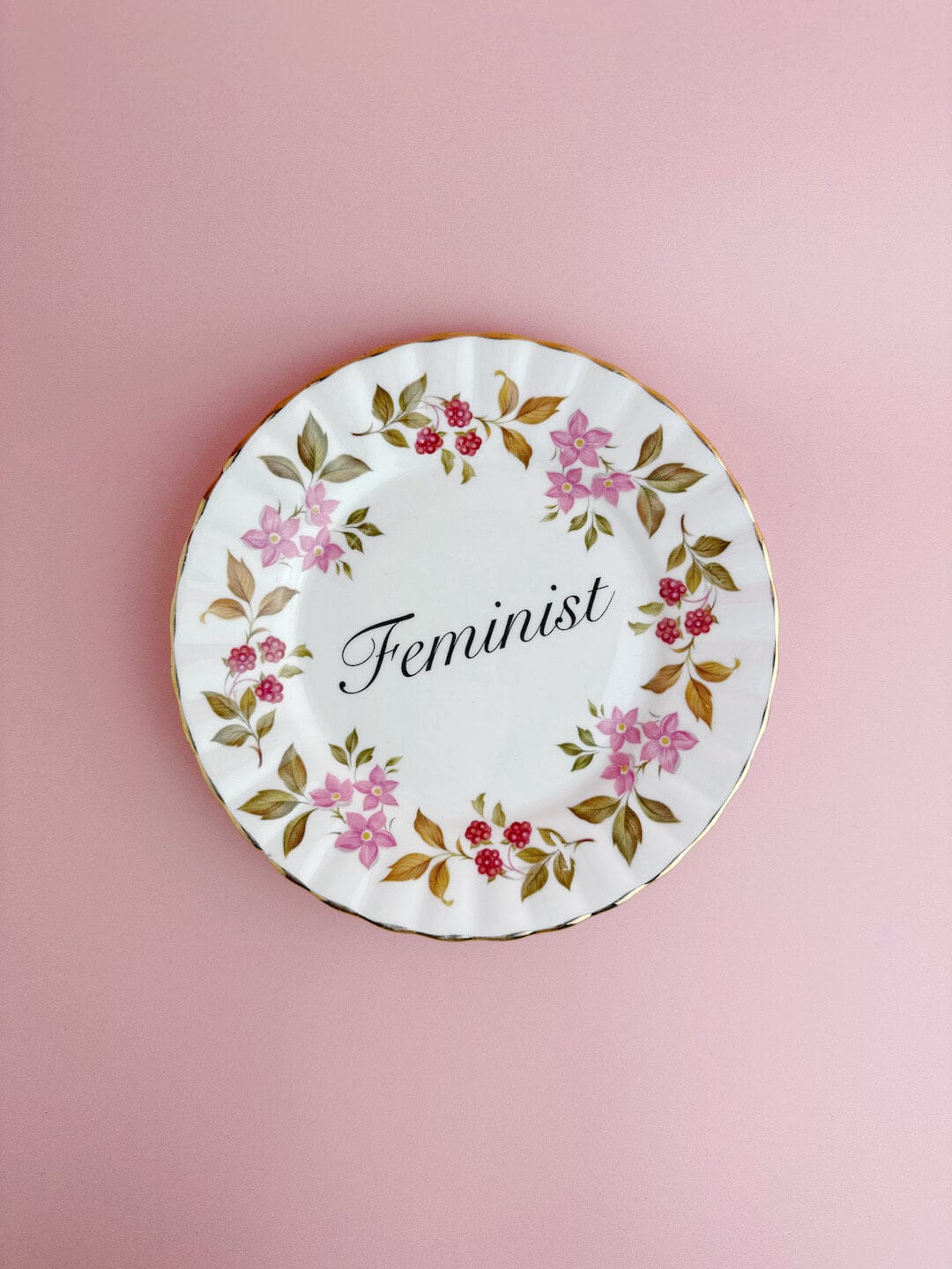 Beau & Badger Ceramics Decorative Wall Plate - Feminist (multiple designs)