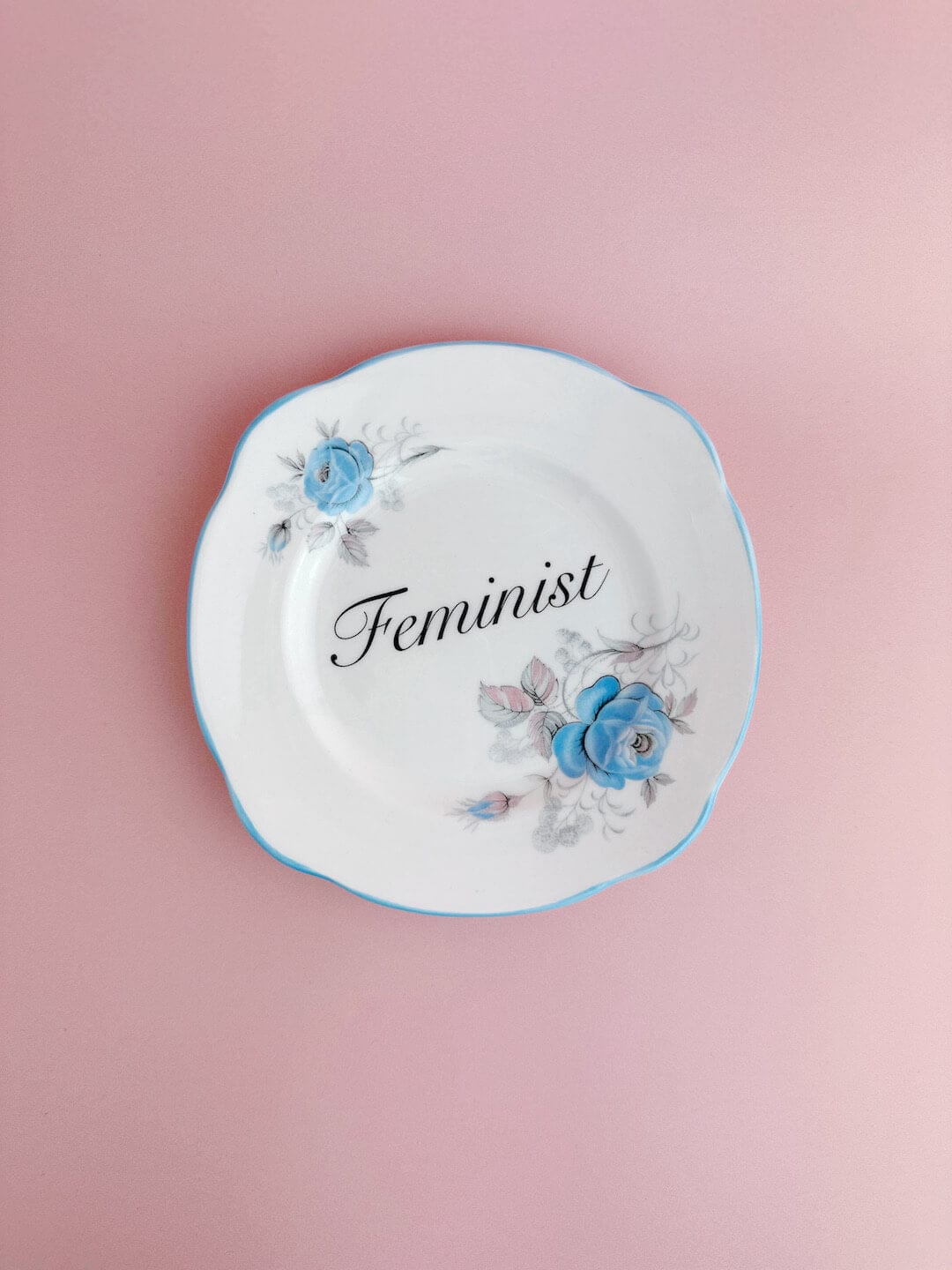 Beau & Badger Ceramics Decorative Wall Plate - Feminist (multiple designs)