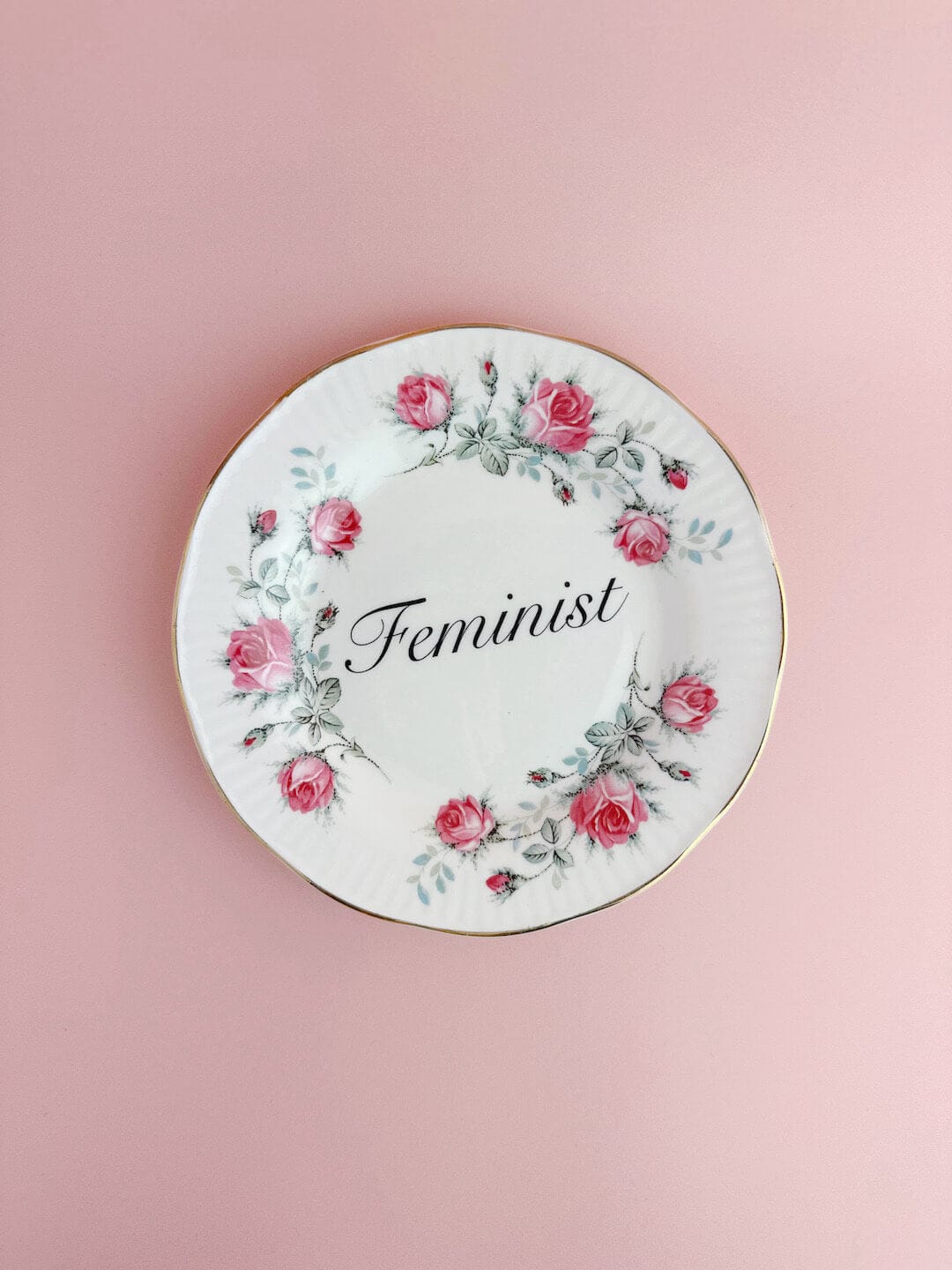 Beau & Badger Ceramics Decorative Wall Plate - Feminist (multiple designs)