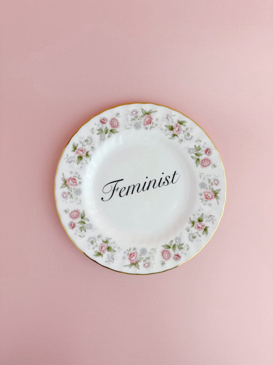 Beau & Badger Ceramics Decorative Wall Plate - Feminist (multiple designs)