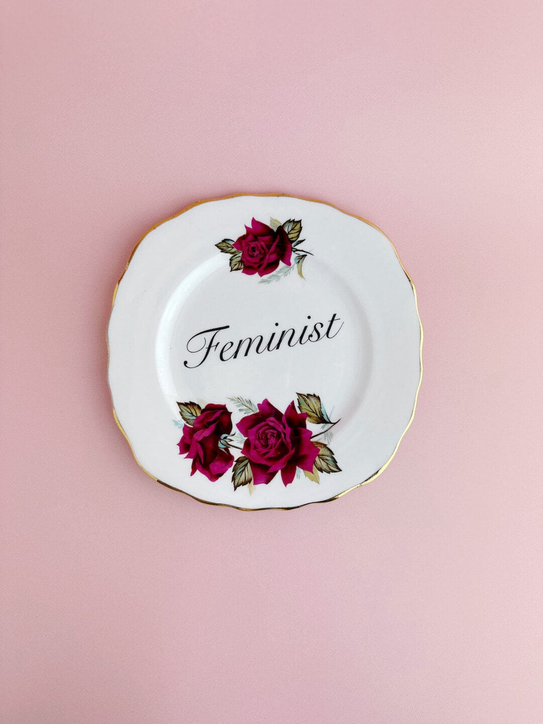 Beau & Badger Ceramics Decorative Wall Plate - Feminist (multiple designs)