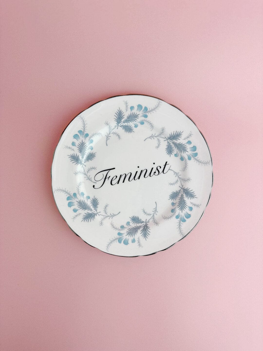 Beau & Badger Ceramics Decorative Wall Plate - Feminist (multiple designs)