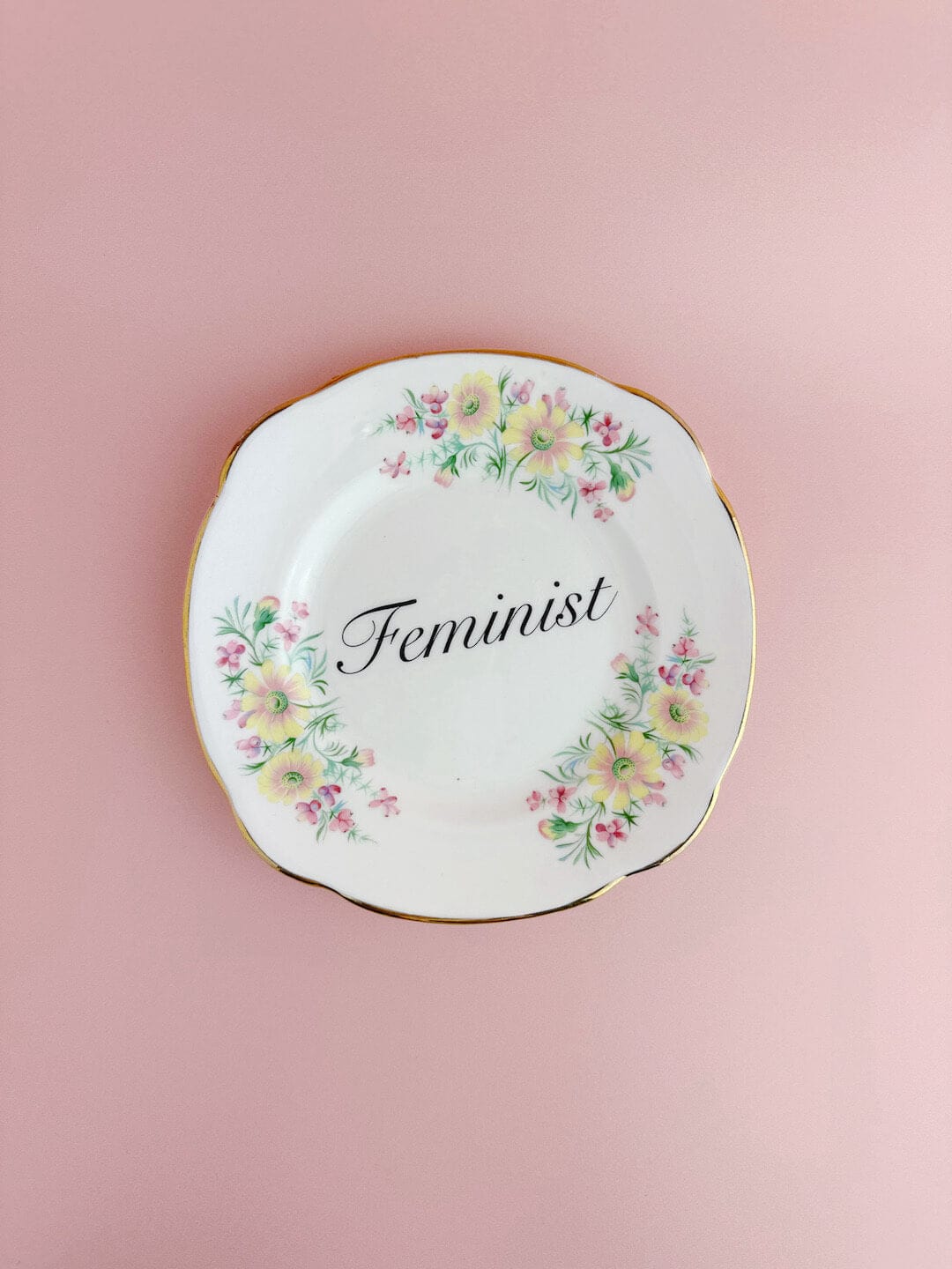 Beau & Badger Ceramics Decorative Wall Plate - Feminist (multiple designs)