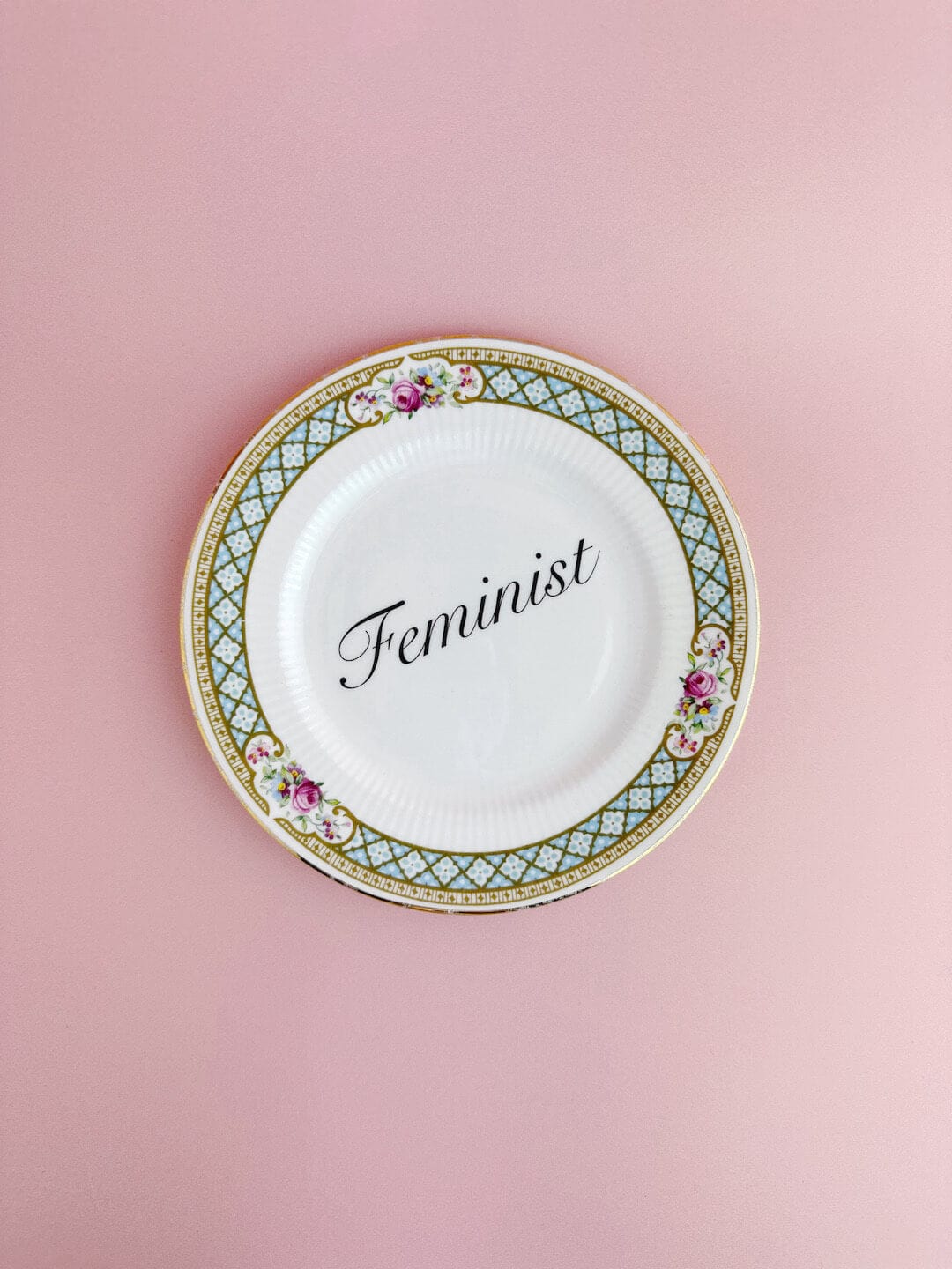 Beau & Badger Ceramics Decorative Wall Plate - Feminist (multiple designs)