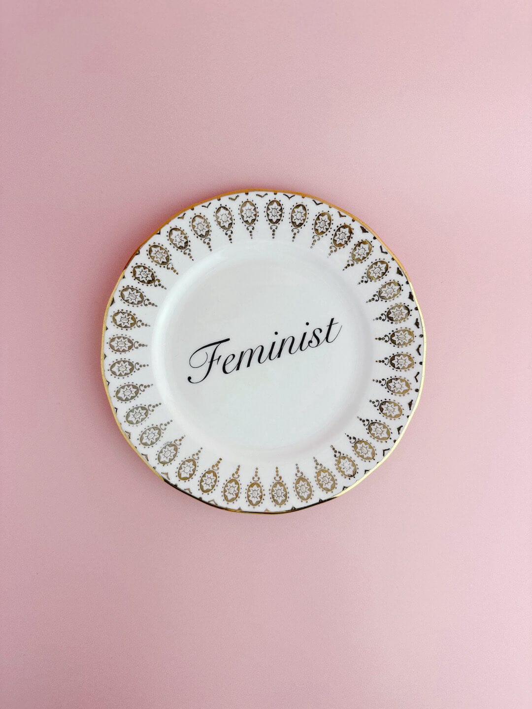 Beau & Badger Ceramics Decorative Wall Plate - Feminist (multiple designs)