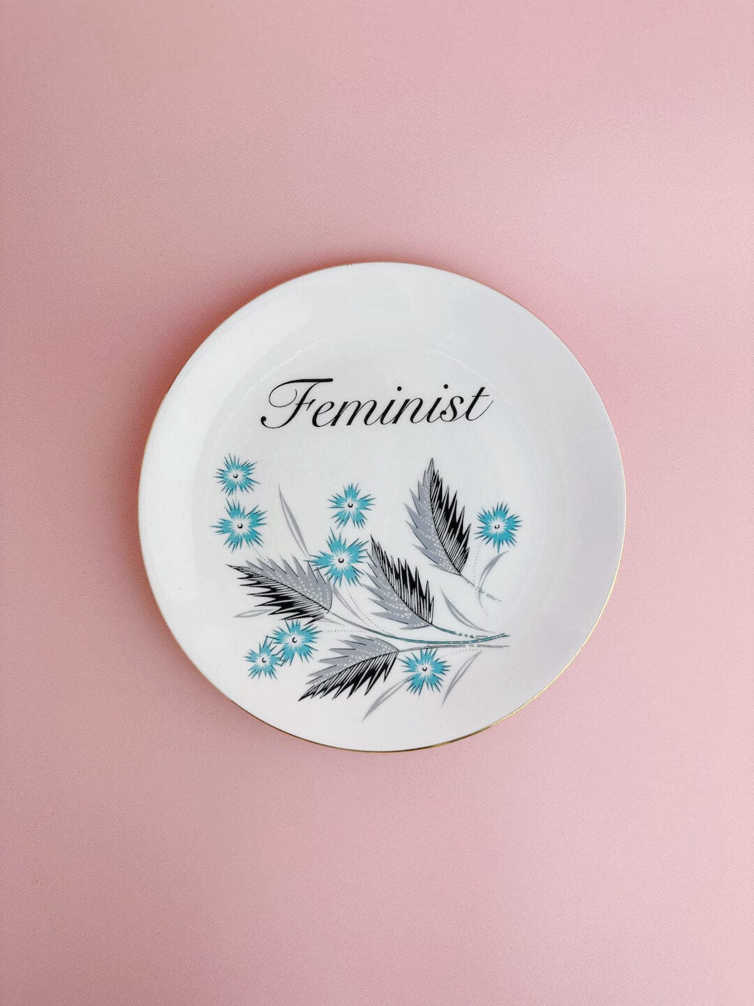 Beau & Badger Ceramics Decorative Wall Plate - Feminist (multiple designs)