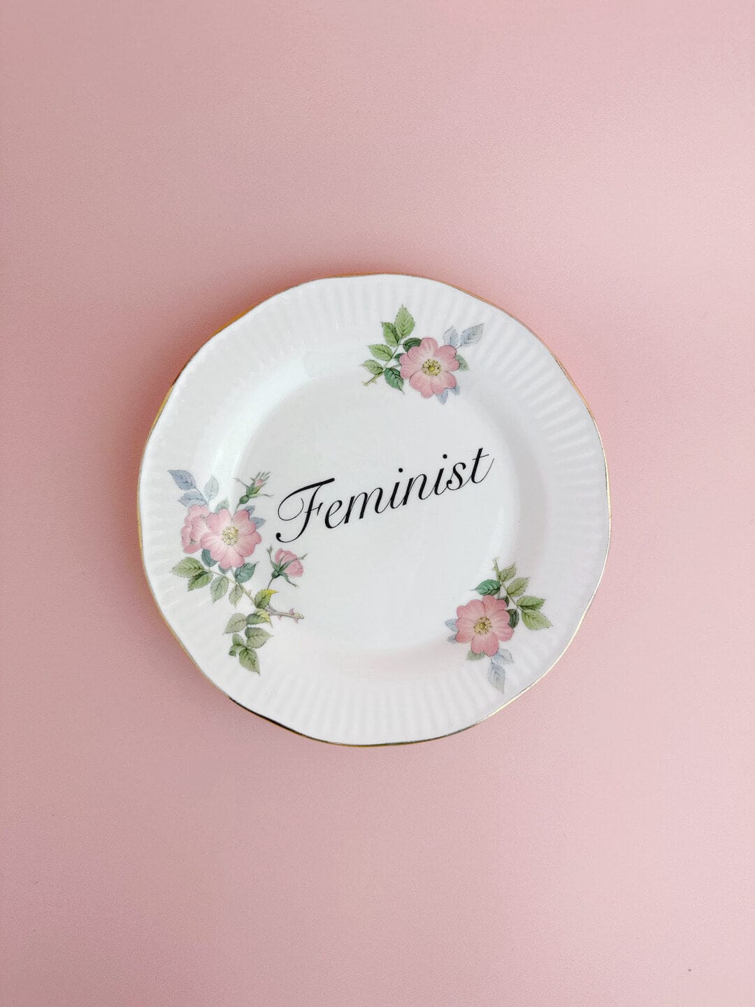 Beau & Badger Ceramics Decorative Wall Plate - Feminist (multiple designs)