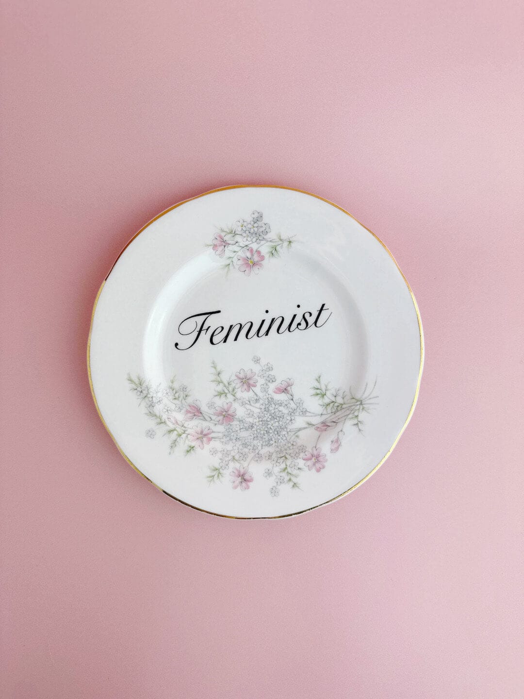 Beau & Badger Ceramics Decorative Wall Plate - Feminist (multiple designs)