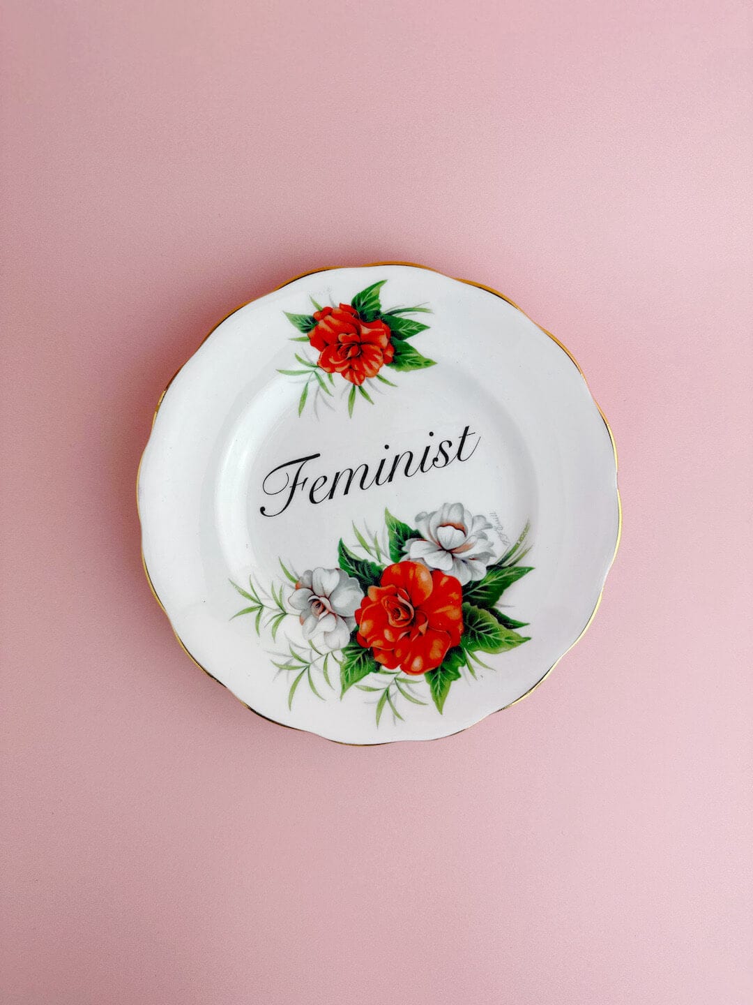 Beau & Badger Ceramics Decorative Wall Plate - Feminist (multiple designs)