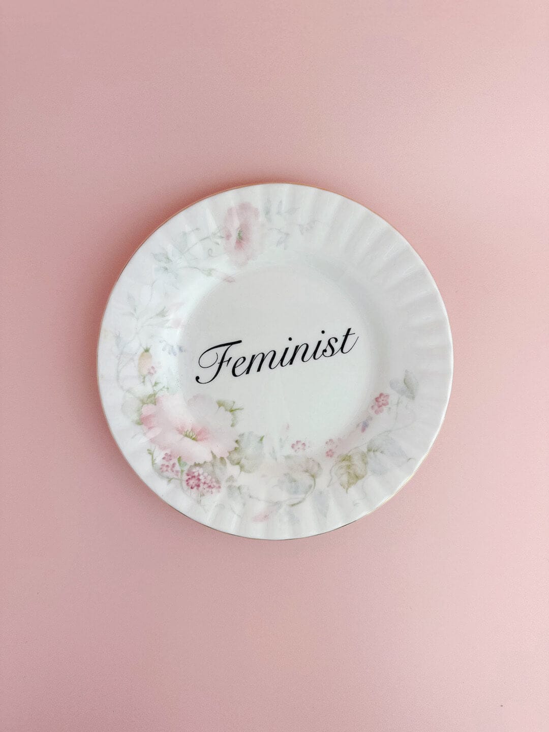 Beau & Badger Ceramics Decorative Wall Plate - Feminist (multiple designs)