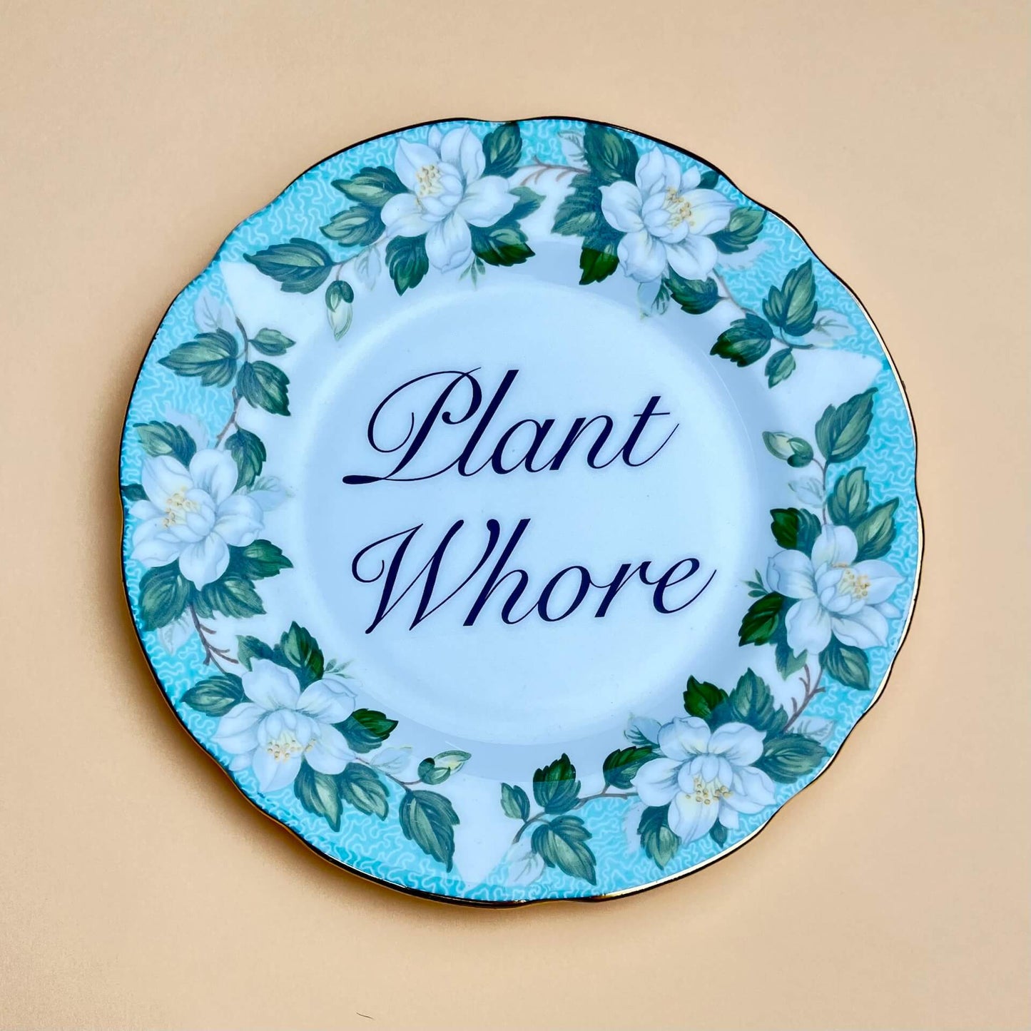 Beau & Badger Ceramics F Decorative Wall Plate - Plant Wh*re (various styles)