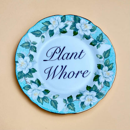 Beau & Badger Ceramics F Decorative Wall Plate - Plant Wh*re (various styles)