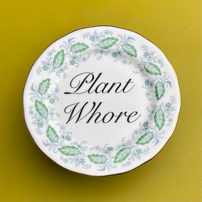 Beau & Badger Ceramics J Decorative Wall Plate - Plant Wh*re (various styles)