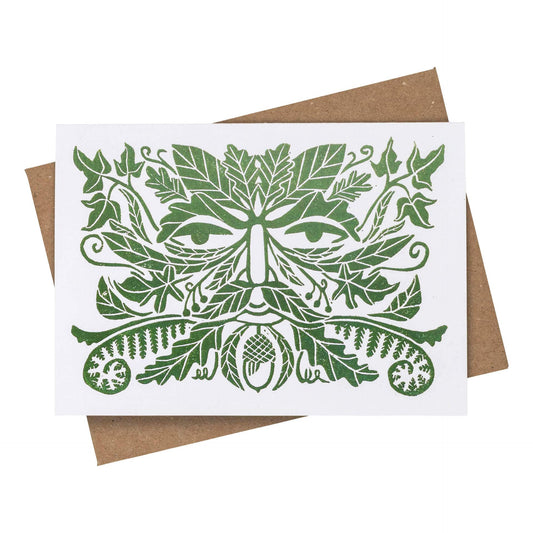 Becca Thorne Illustration Green Man Greetings Card