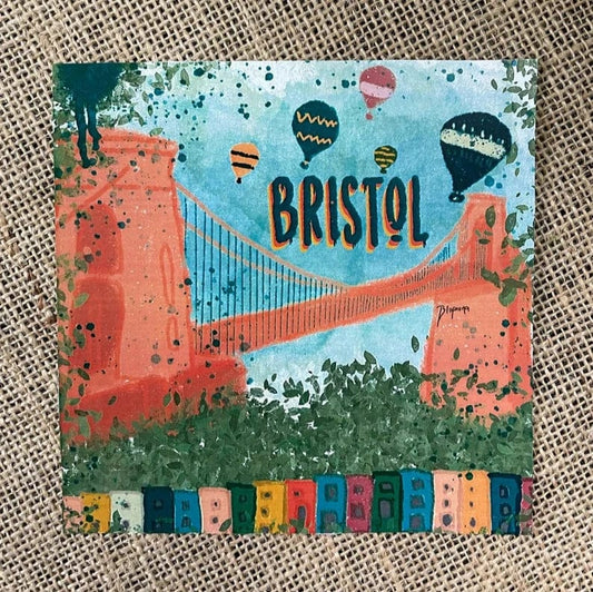 Blu Fauna Postcard Bristol Suspension Bridge 'Postcard' (with envelope)