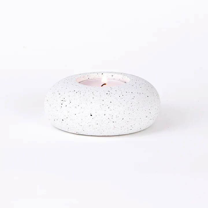 Desire North Design Candle Holder White Pebble Tealight Holder - Various Colours