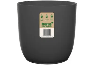 Elho Plant Pot 'FLOW' Anthracite - Recycled Plastic Plant Pot (multiple sizes)