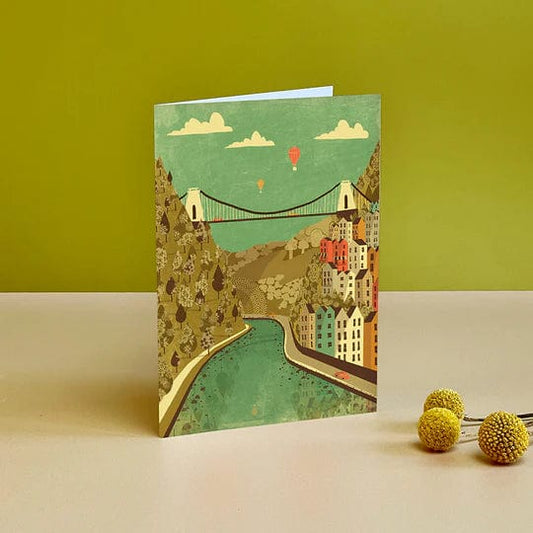 Emy Lou Holmes Greetings Card Clifton Suspension Bridge Greeting Card Bristol Scenes Greetings Card (various designs)