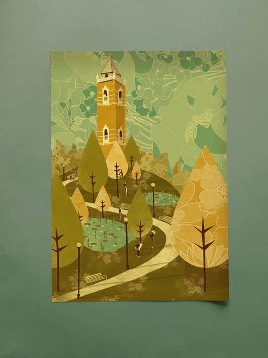 Emy Lou Holmes Print Cabot Tower A3 Print Bristol Scenes A3 Print (various designs)