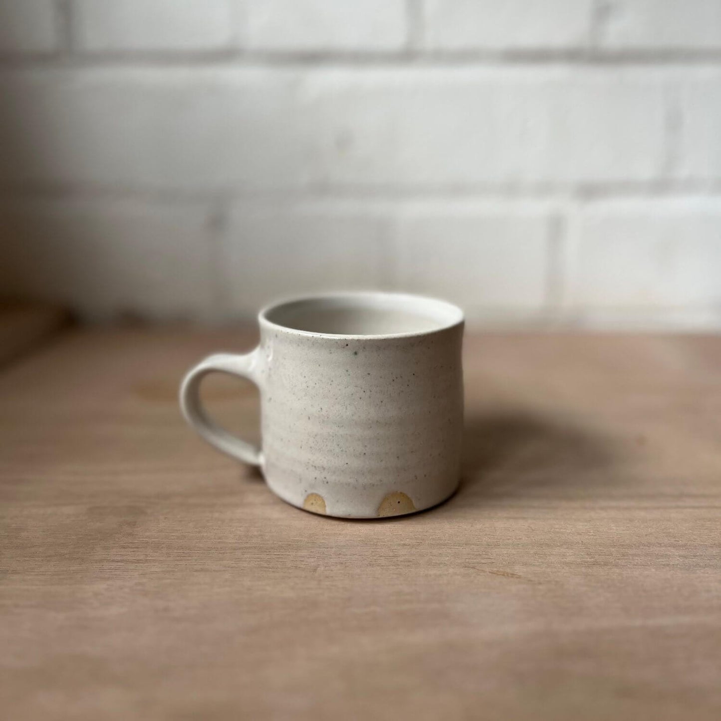 Finnerty Ceramics Speckled White Small Coffee Mug (Various Glazes)