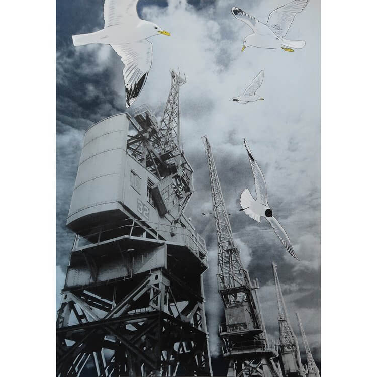 Fiona Hamilton Prints Gulls & Goods Cranes Screen Print - Two Variants