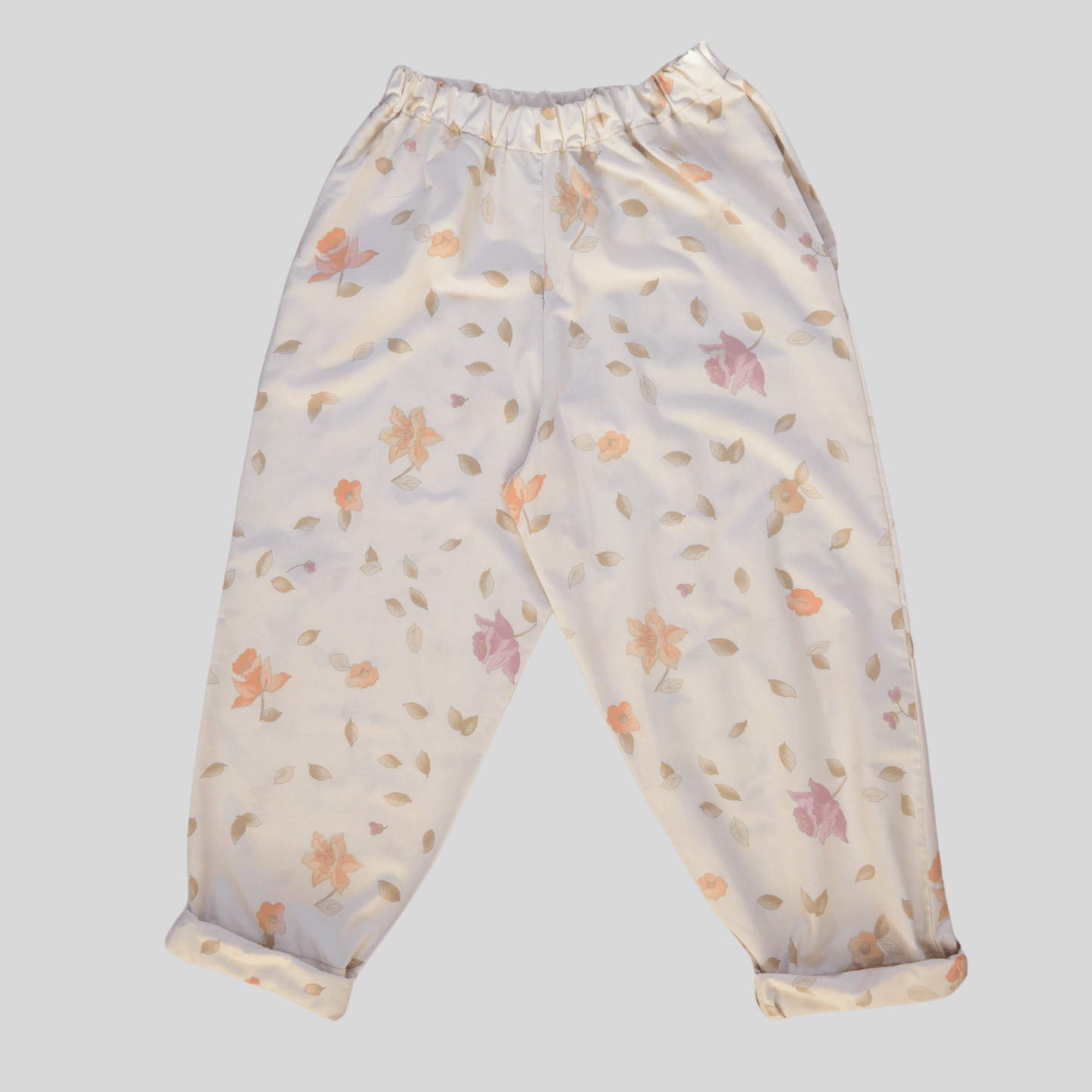 Fruit Salad Autumn Floral (medium) Sustainable Trousers (various designs)