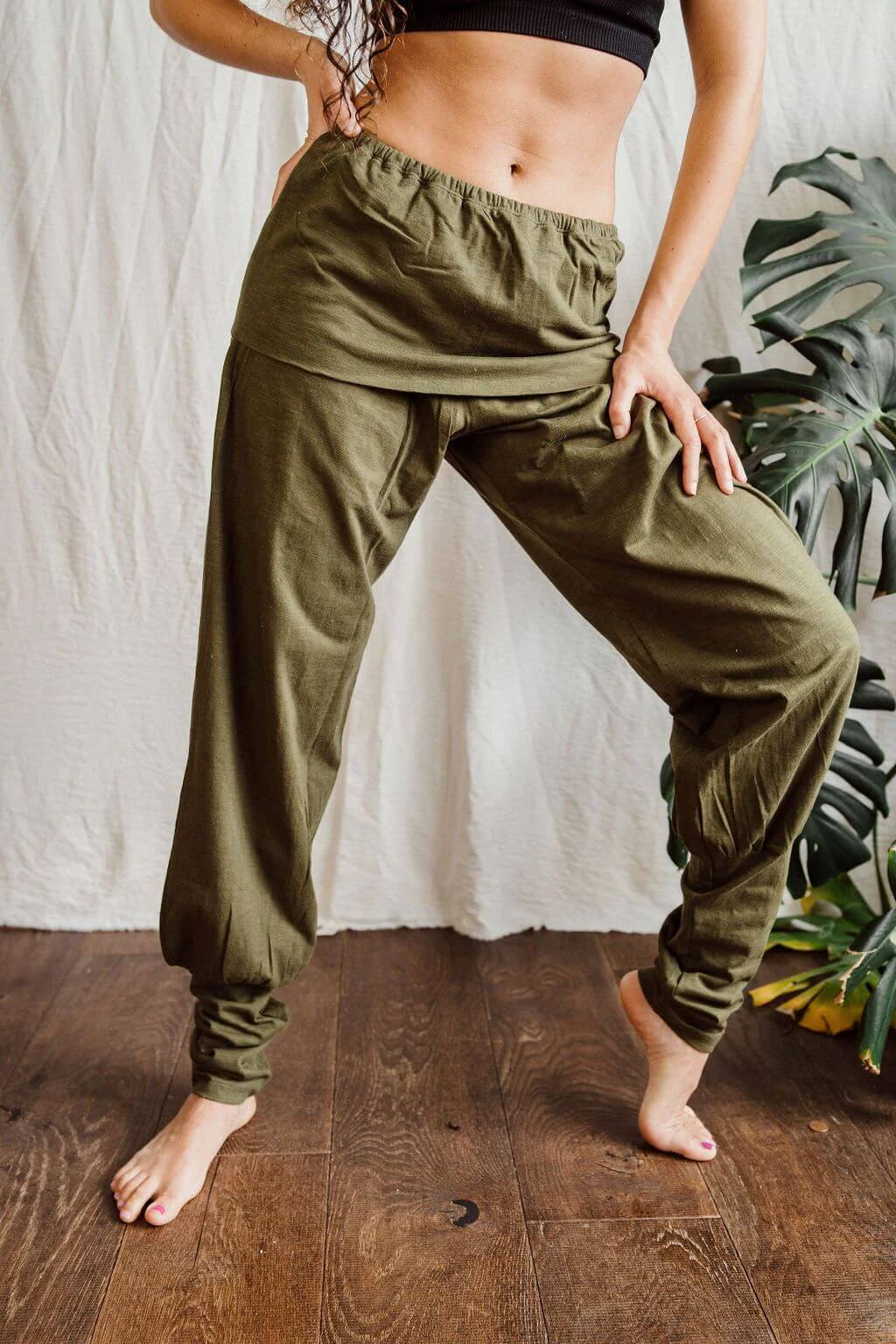 Bamboo cargo yoga pants best sale