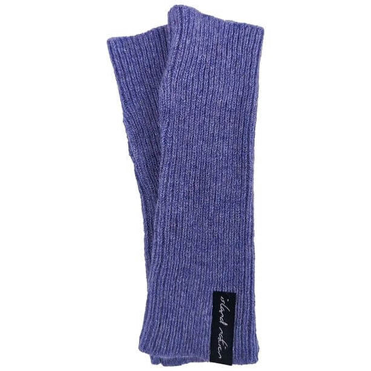 Island Nation Mittens Ribbed Wrist Warmers - Heather