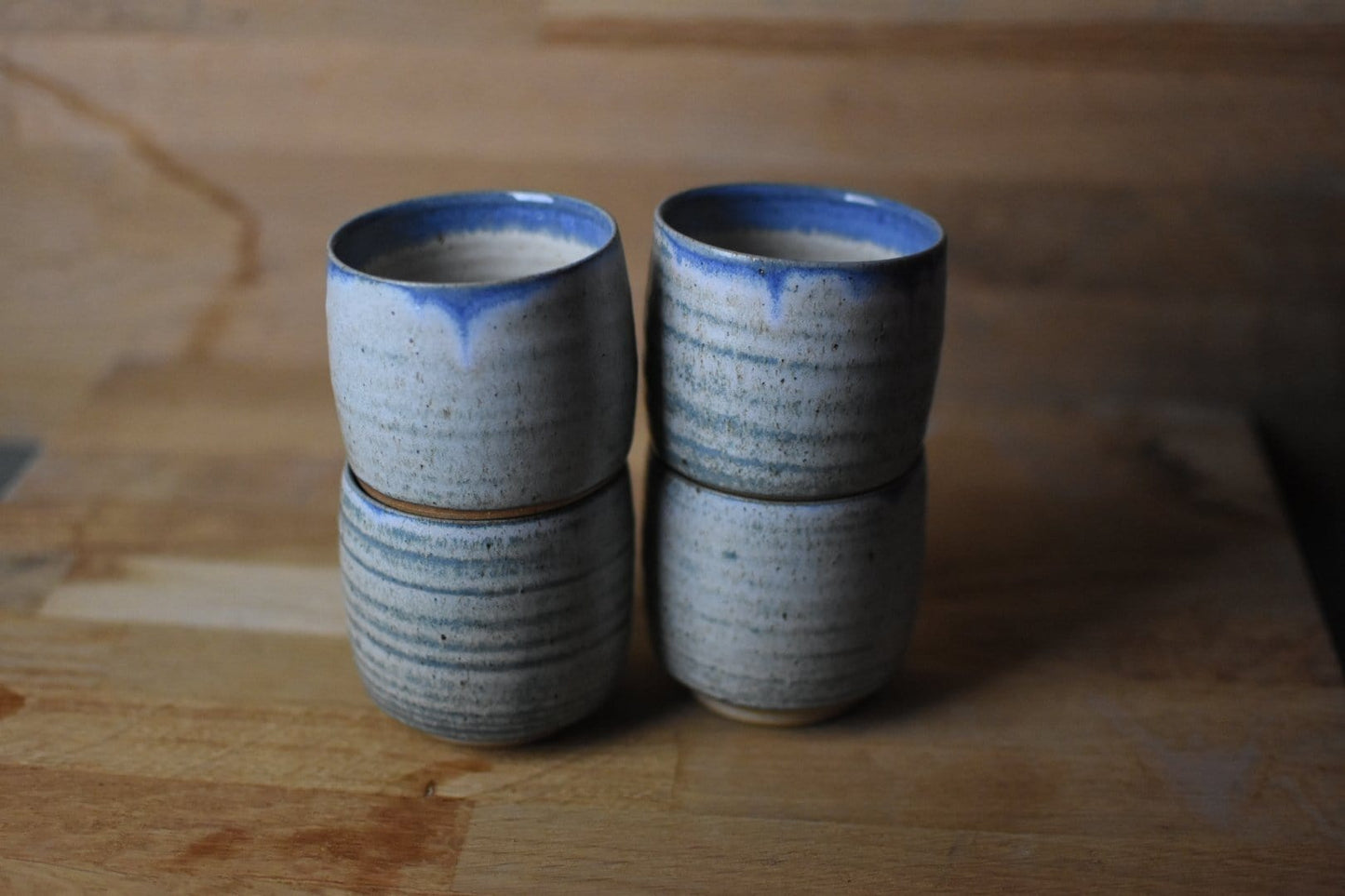 Nicholas Dover Ceramics Mug Speckled Stoneware Cup with Blue/Green Glaze