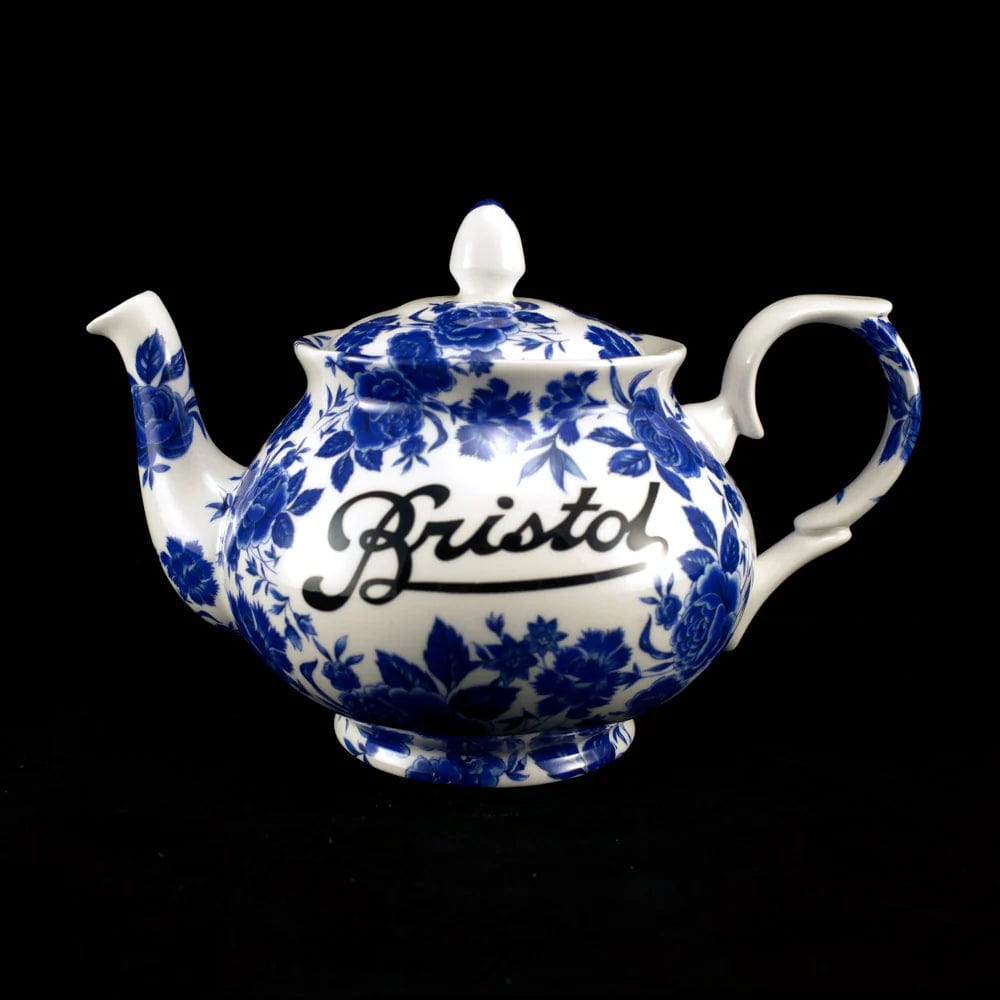 Peoples Republic Of Stokes Croft Ceramics Blue Rose (Medium) Bristol 'Betty' Teapot (various sizes and designs)