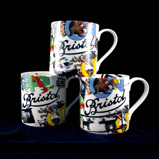 Peoples Republic Of Stokes Croft Ceramics Bristol Mug - Old Skool