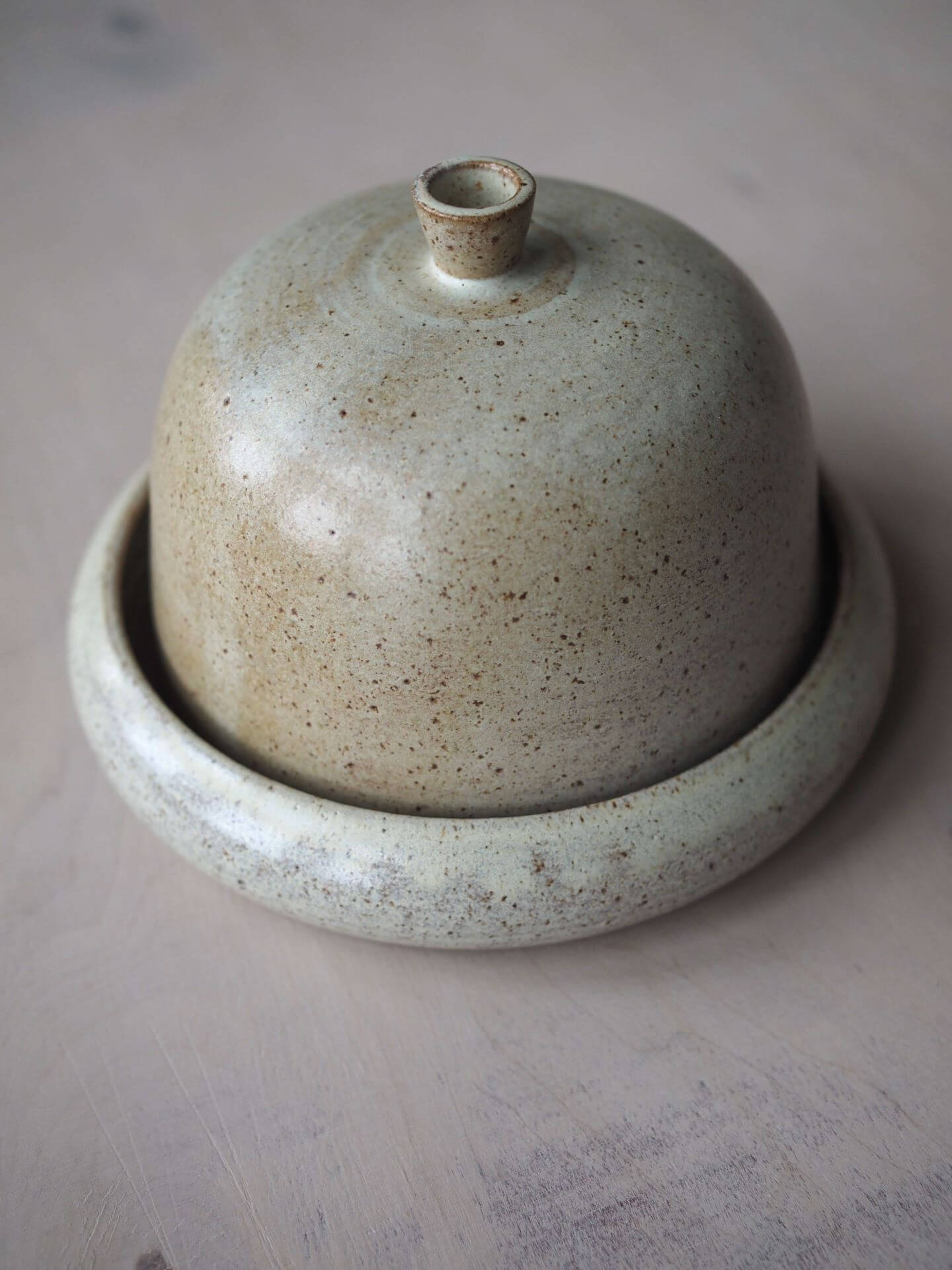 Phoebe Smith Ceramics Ceramics Speckled Sandstone Ceramic Butter Dish