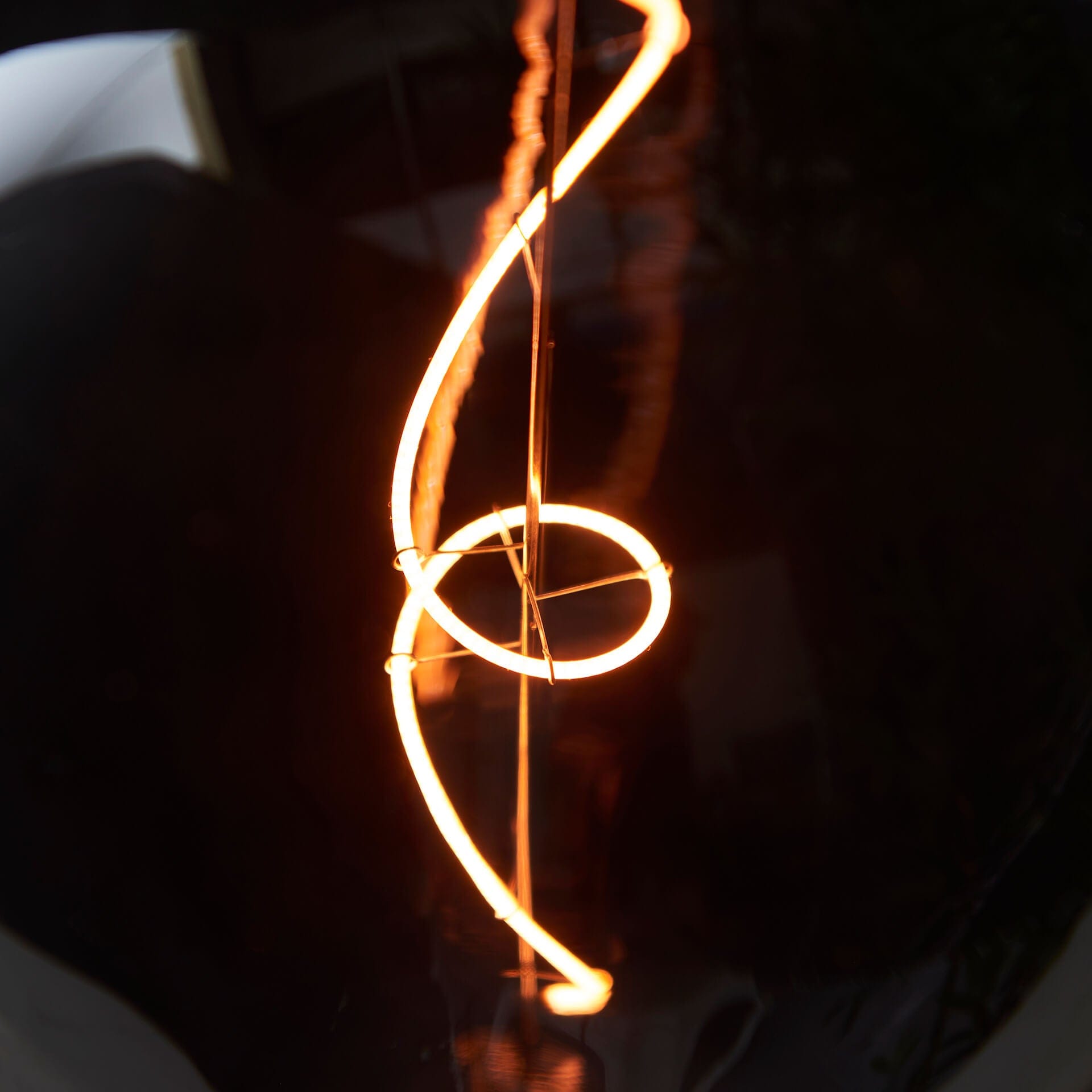 PRIORMADE Black Tinted Glass LED Filament Bulb