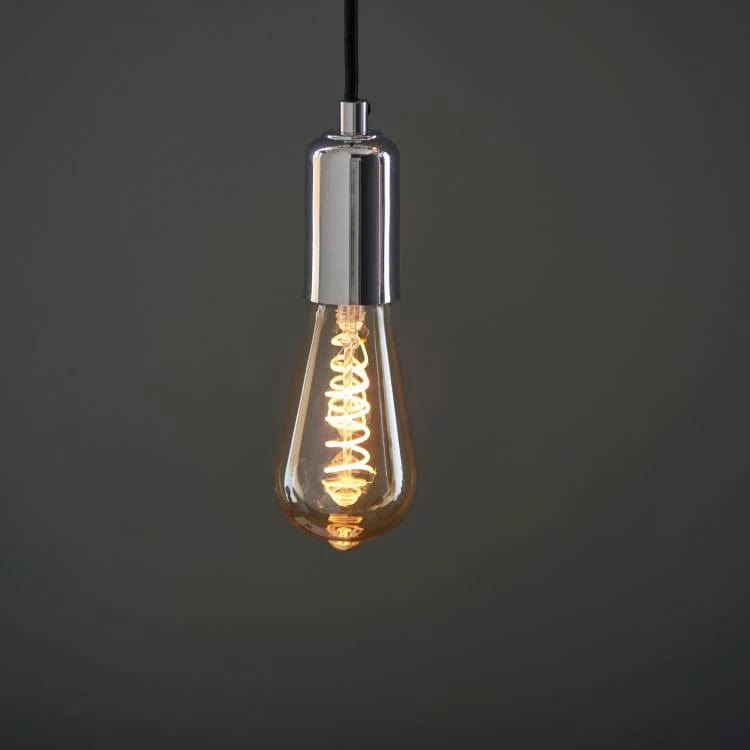 Priormade Bulb Amber Glass Teardrop Spiral Filament bulb (LED)