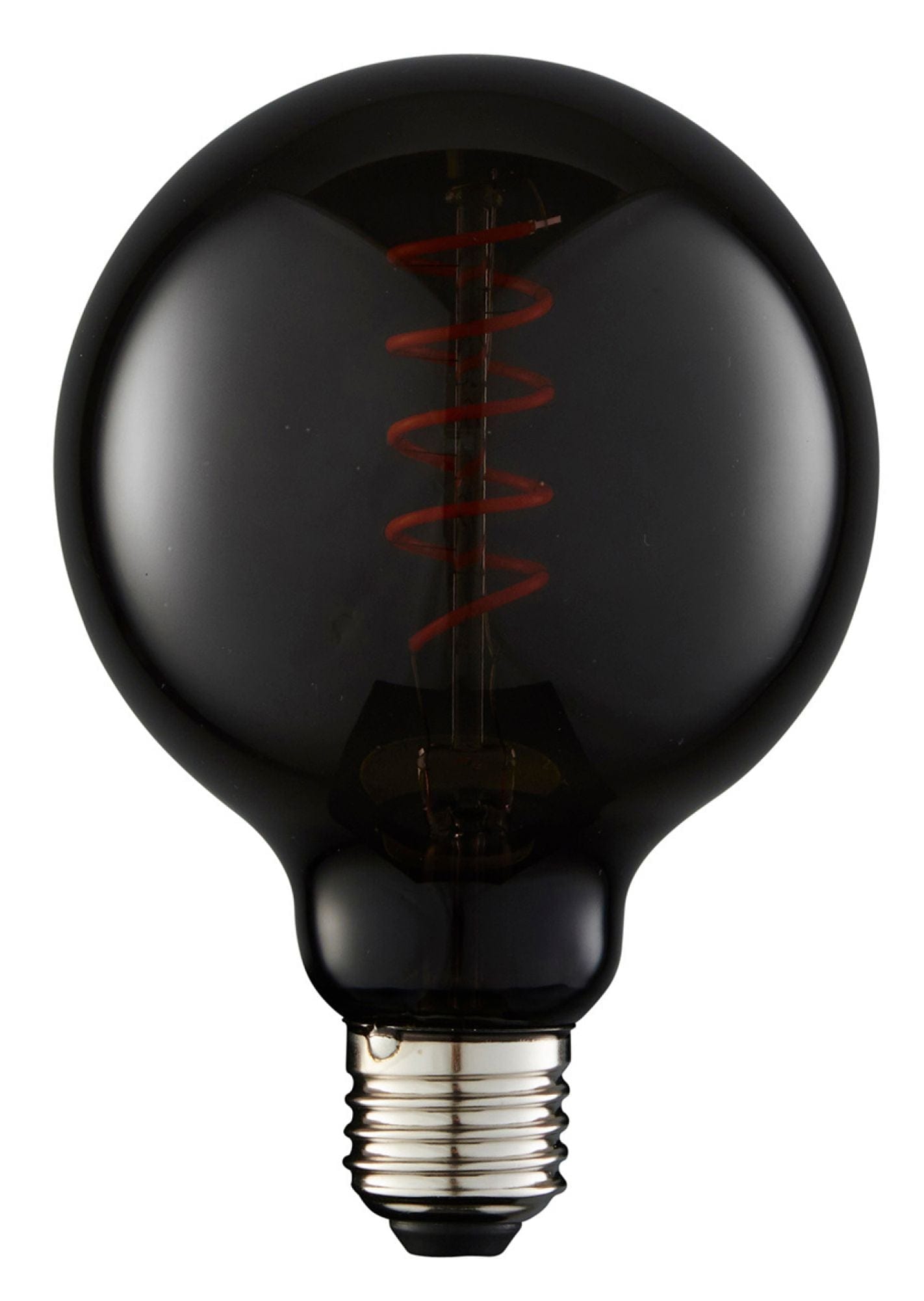 Priormade Bulb Globe Filament Bulb - Smoked Glass Spiral 95mm (LED)