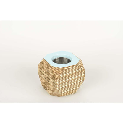 Priormade Geo Vessel Aqua SALE 30% OFF  - Geo | Vessels - top painted (various colours)