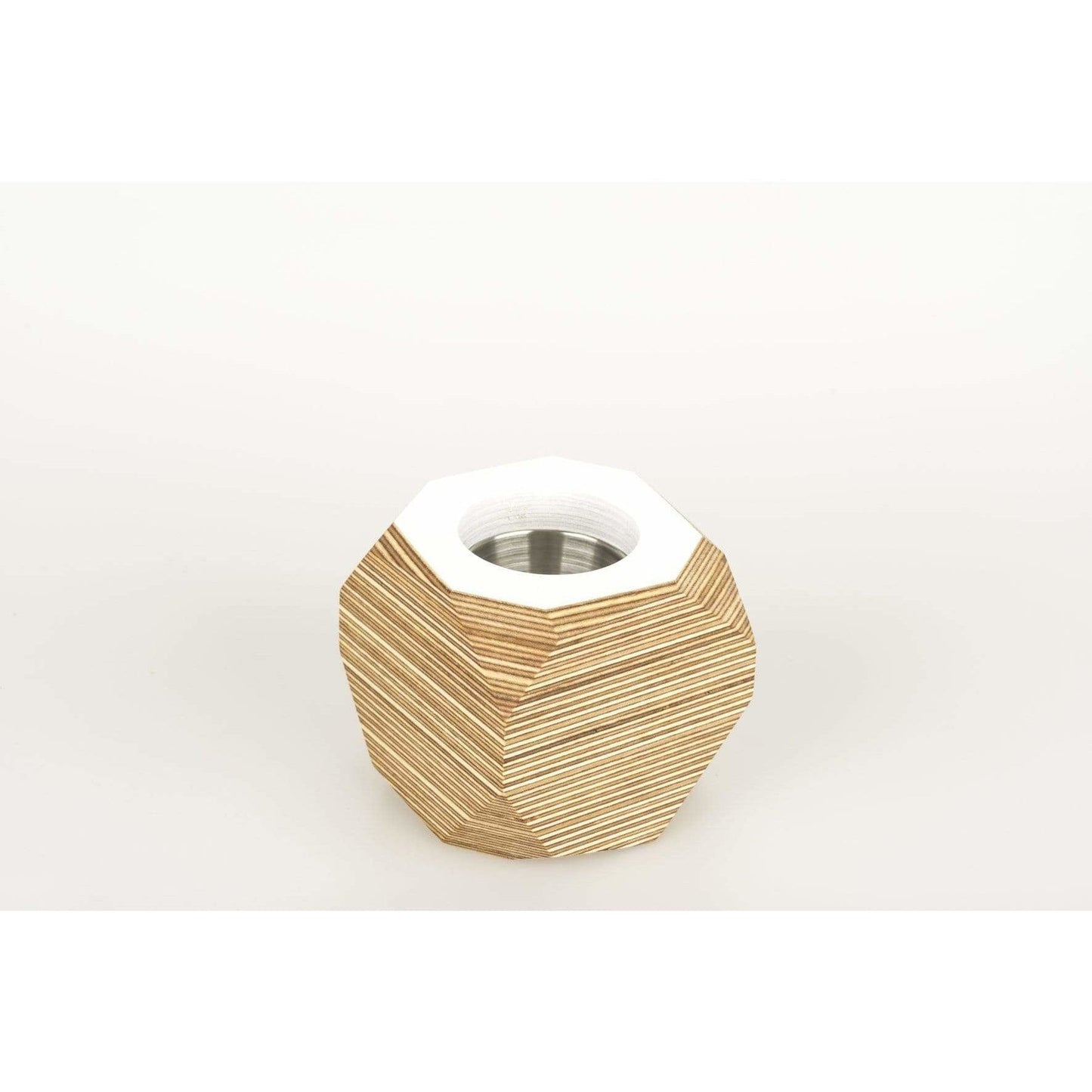 Priormade Geo Vessel White SALE 30% OFF  - Geo | Vessels - top painted (various colours)