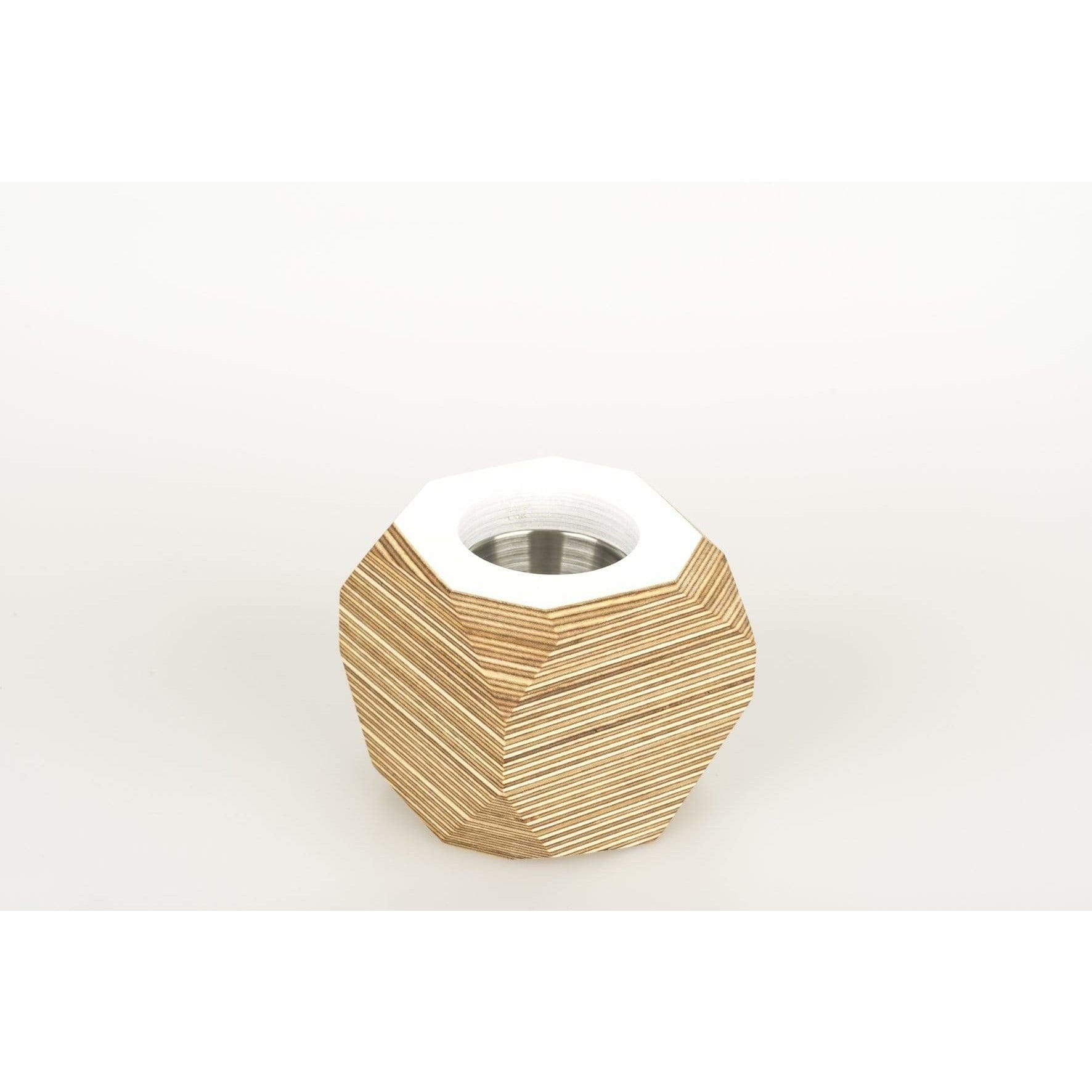 Priormade Geo Vessel White SALE 30% OFF  - Geo | Vessels - top painted (various colours)