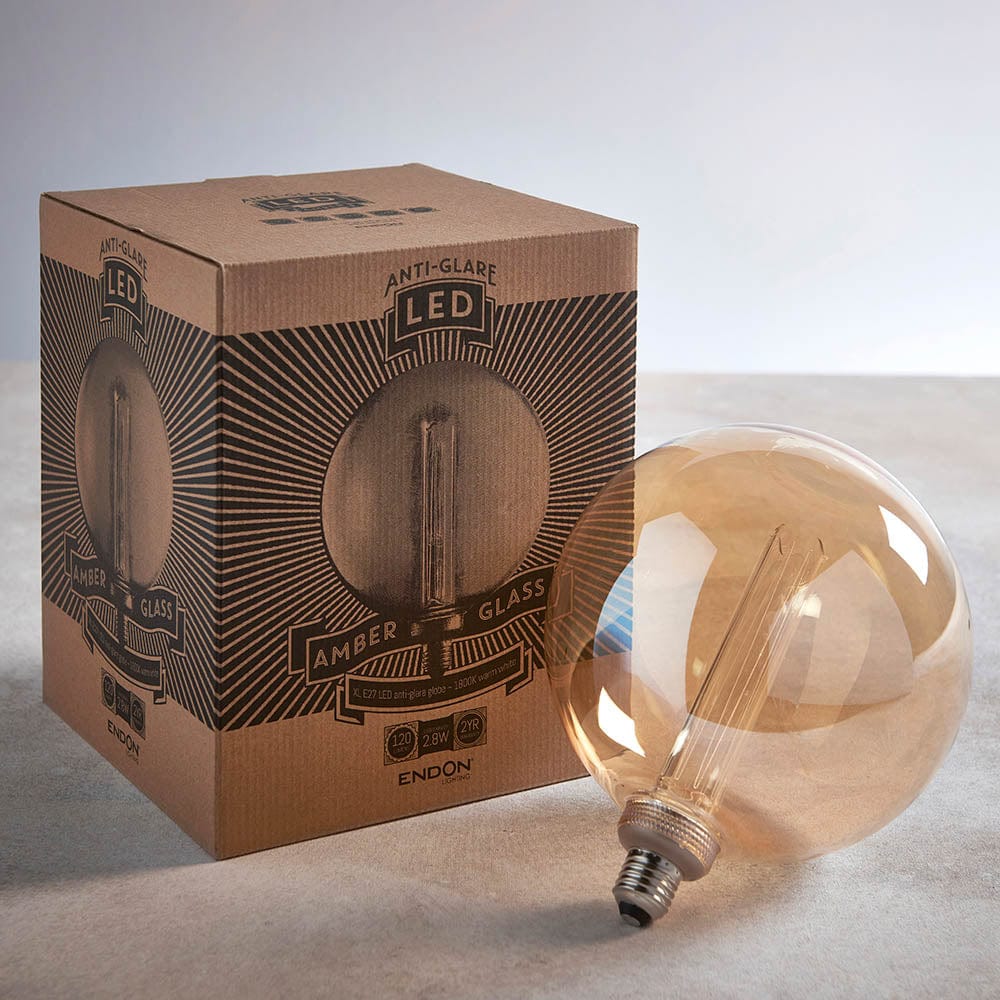 PRIORMADE Light Bulb Large Globe Bulb 'Amber' 200cm (LED)