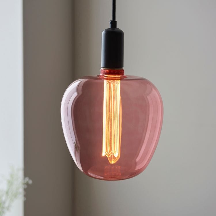 PRIORMADE Light Bulb Large Statement Filament Bulb in Tinted Pink (LED)