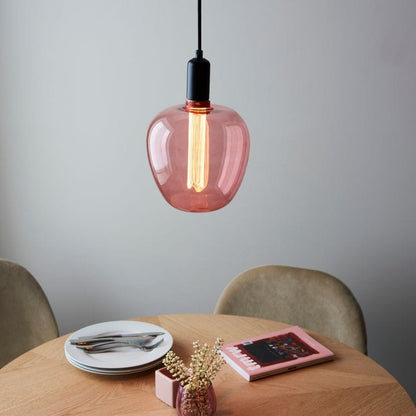 PRIORMADE Light Bulb Large Statement Filament Bulb in Tinted Pink (LED)